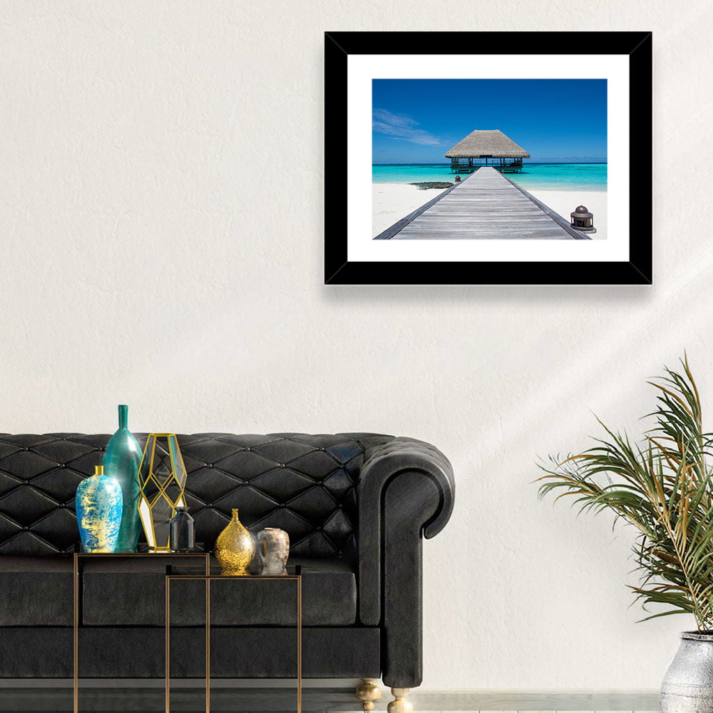 Maldives Turquoise Pier Wall Art
