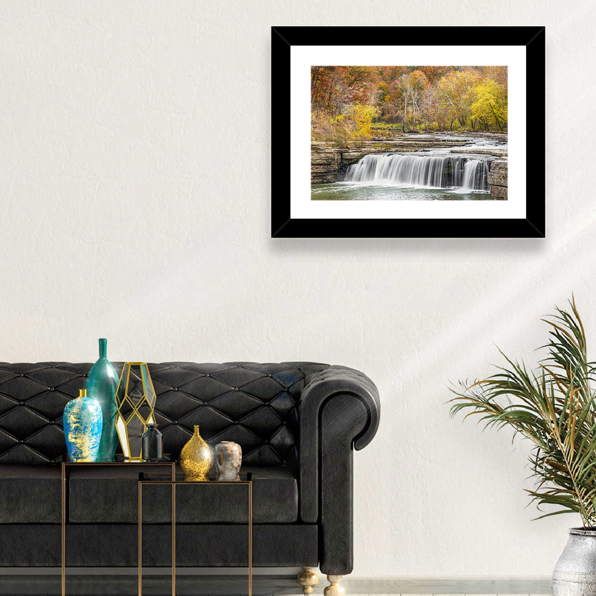 Lower Cataract Waterfall Wall Art in a room, landscape