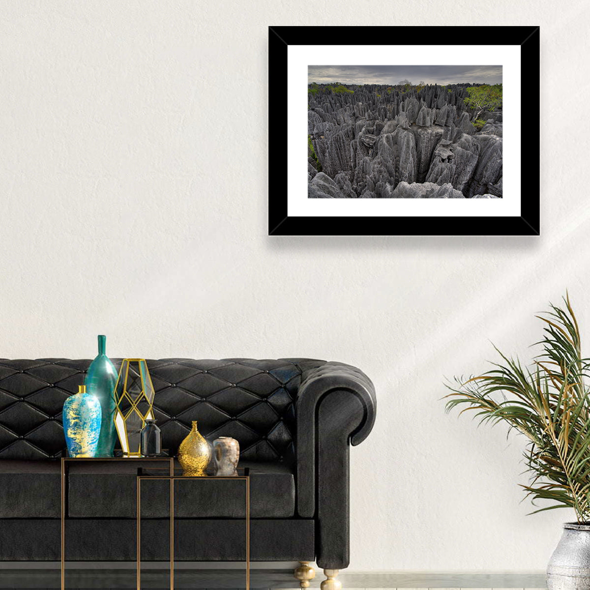 Tsingy De Bemaraha Pinnacles Wall Art in a room, landscape