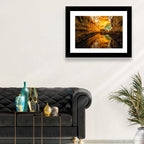 Cave Lake Reflection Wall Art