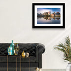 Newark Skyline Reflection Wall Art
