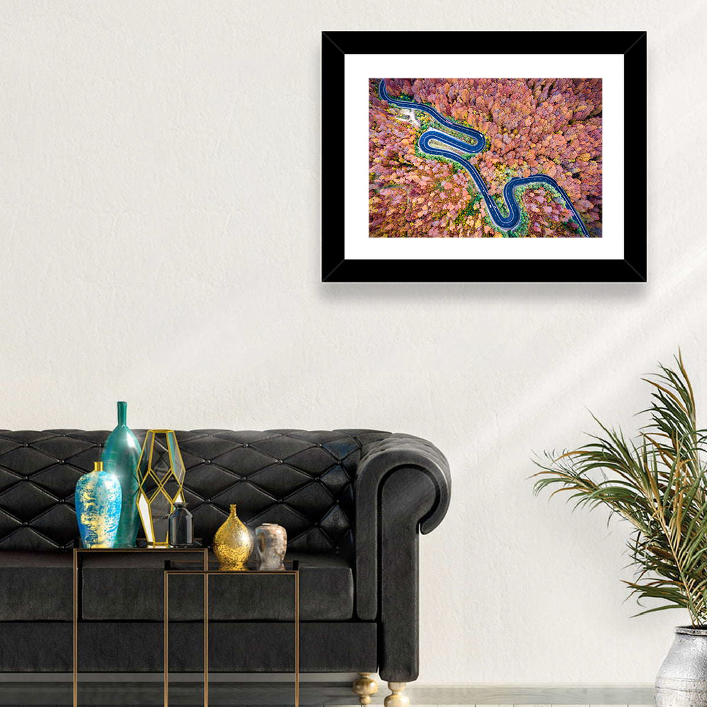 Serpentine Autumn Road Wall Art