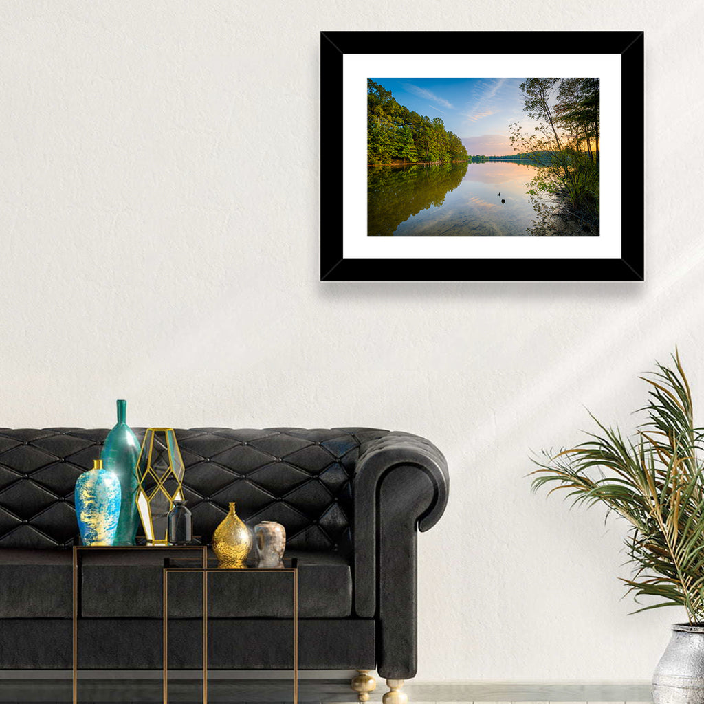 Lake Norman Golden Reflections Wall Art