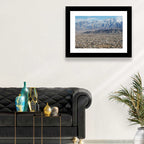 Kabul from Above with Snow-capped Mountains Wall Art