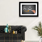 Chalkboard Mood Shift Smiley Arrow Wall Art