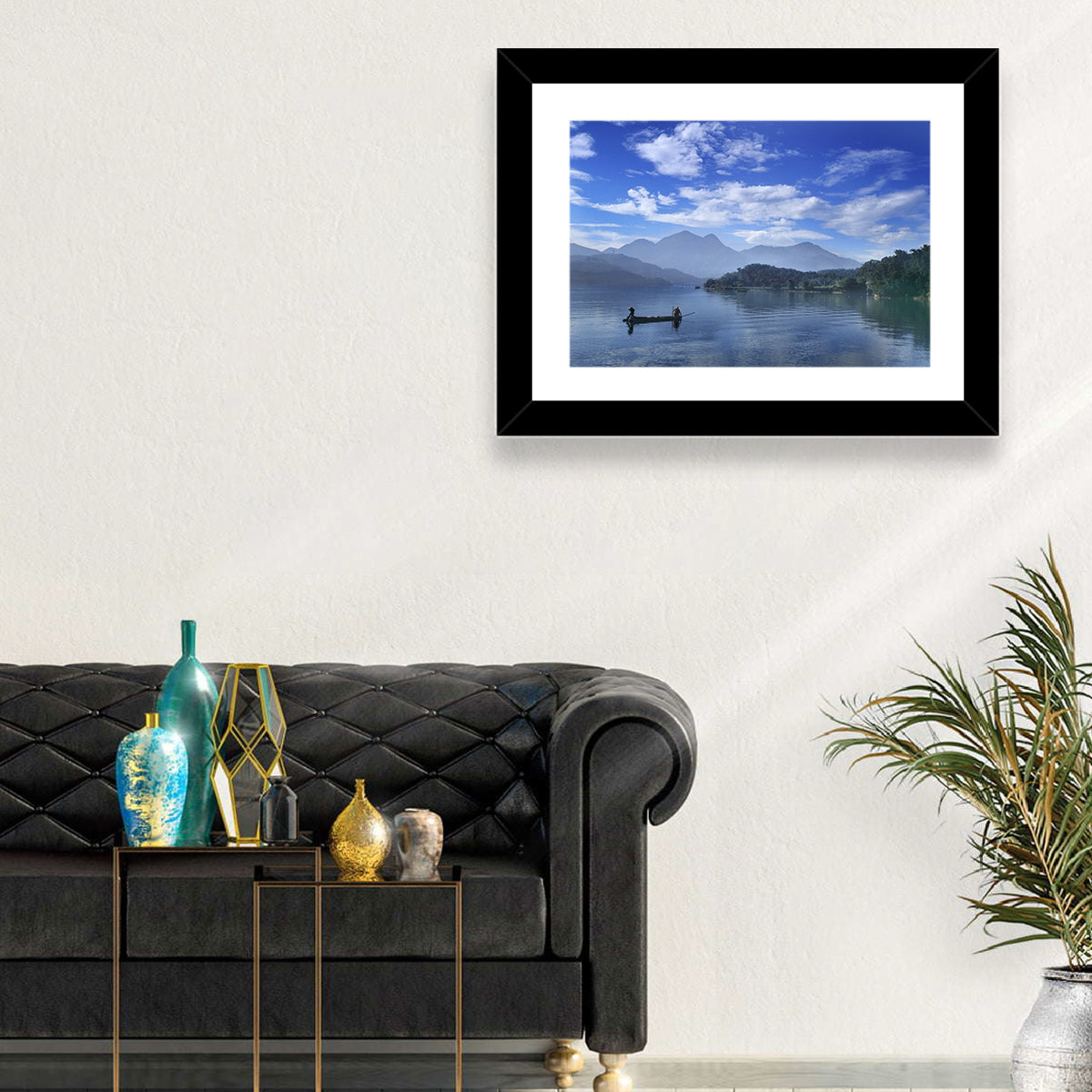 Sun Moon Lake Morning Mist Wall Art