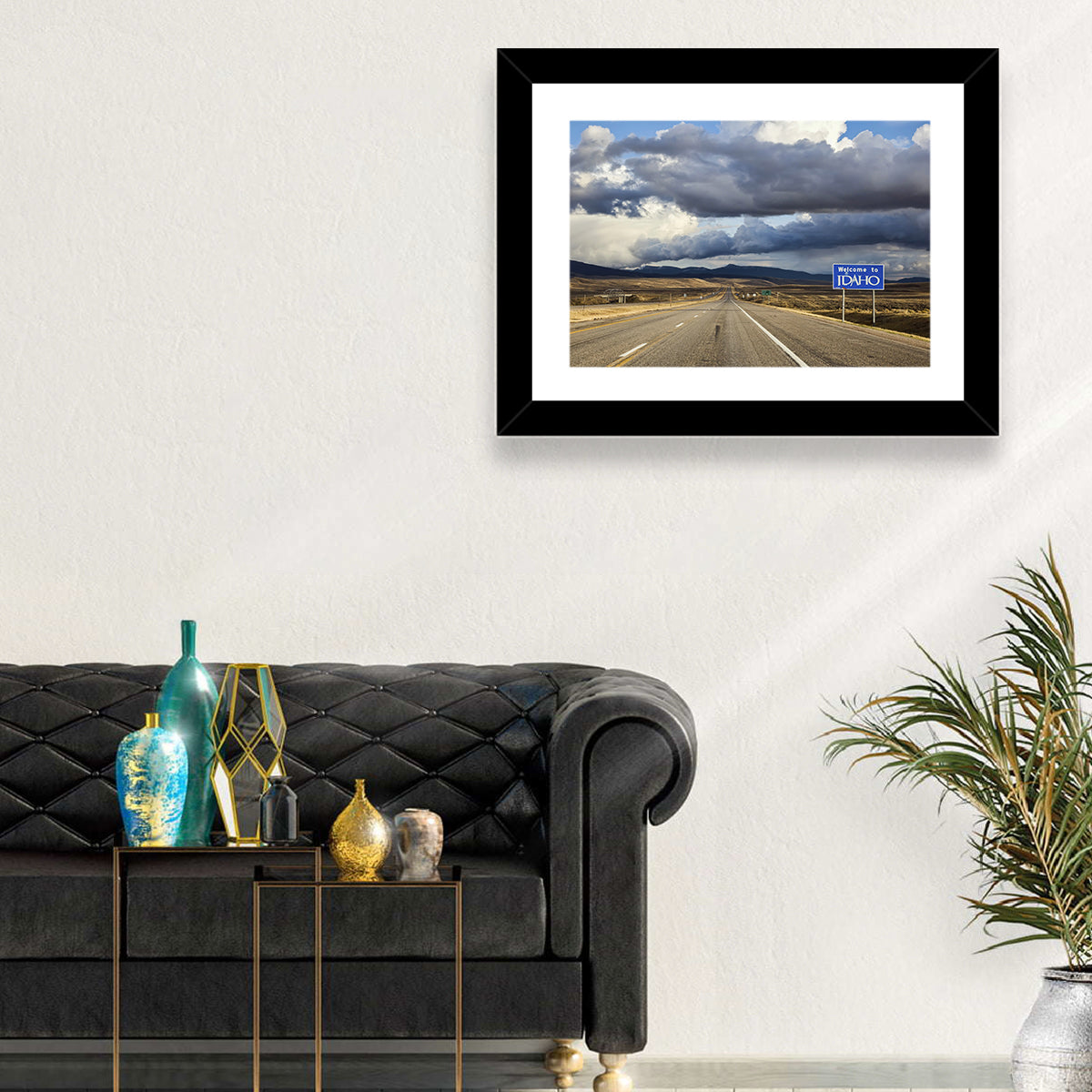 I-15 Idaho Highway Wall Art in a room, landscape