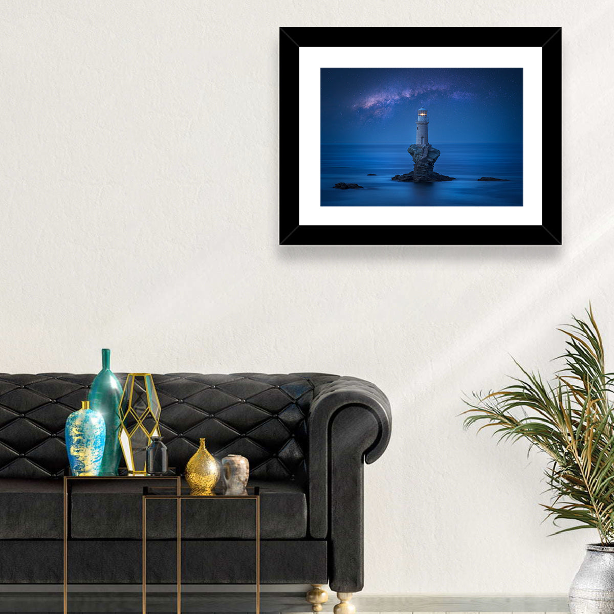 Tourlitis Lighthouse Nightscape Wall Art
