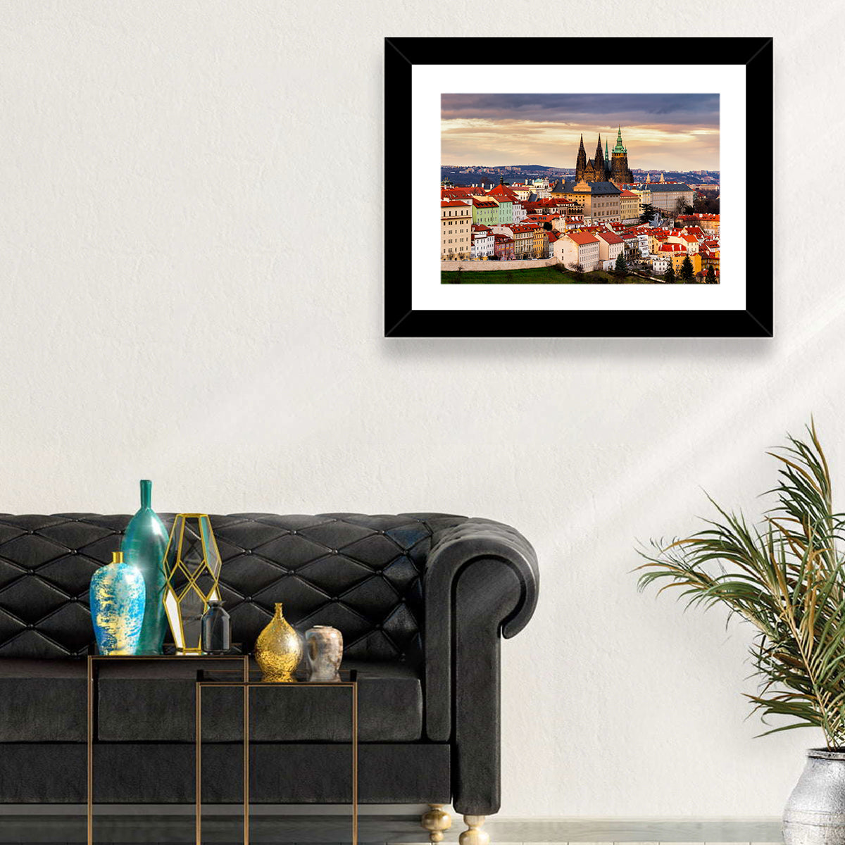 St Vitus Cathedral Prague Wall Art in a room, landscape