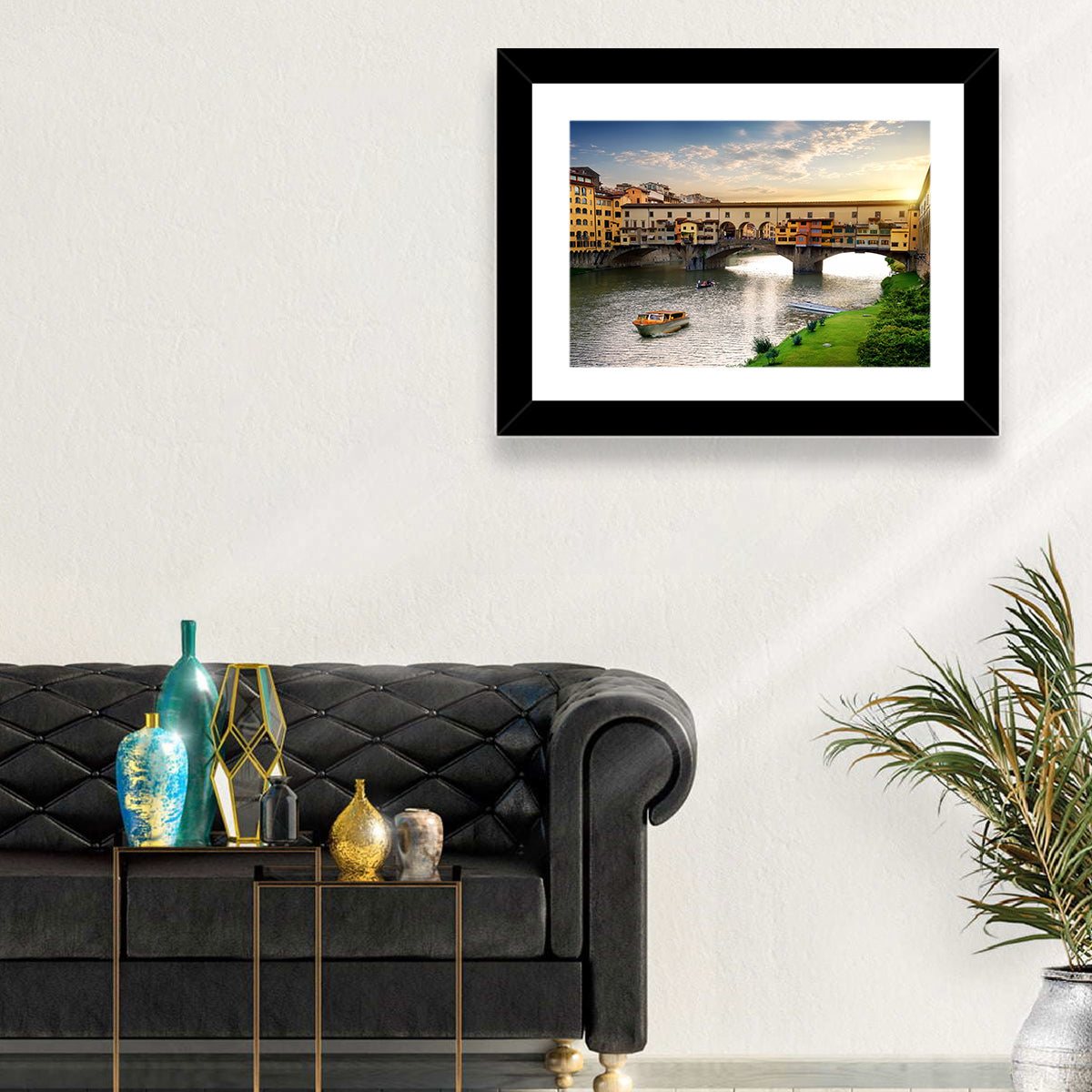Ponte Vecchio at Golden Hour Wall Art
