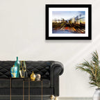 Zoom Burst Skyline Abstract Wall Art