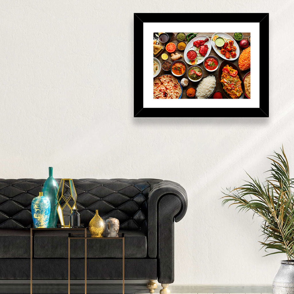 Indian Cuisine Flat Lay Wall Art
