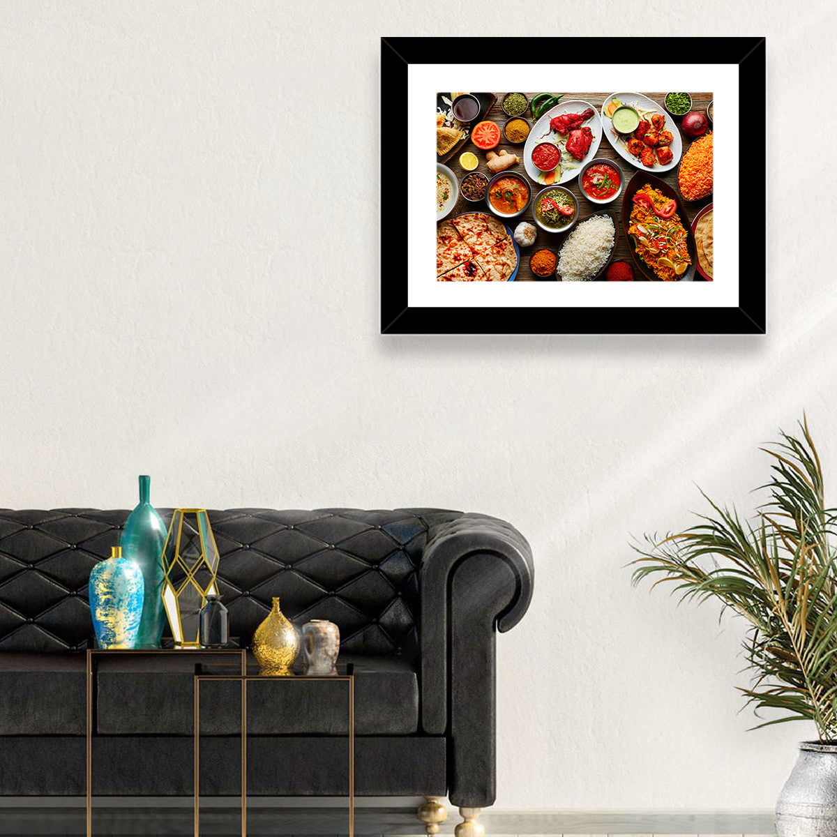 Indian Cuisine Flat Lay Wall Art
