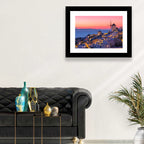 Oia Windmills at Dusk Wall Art