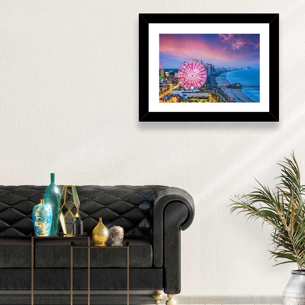 Myrtle Beach Skywheel at Twilight Wall Art