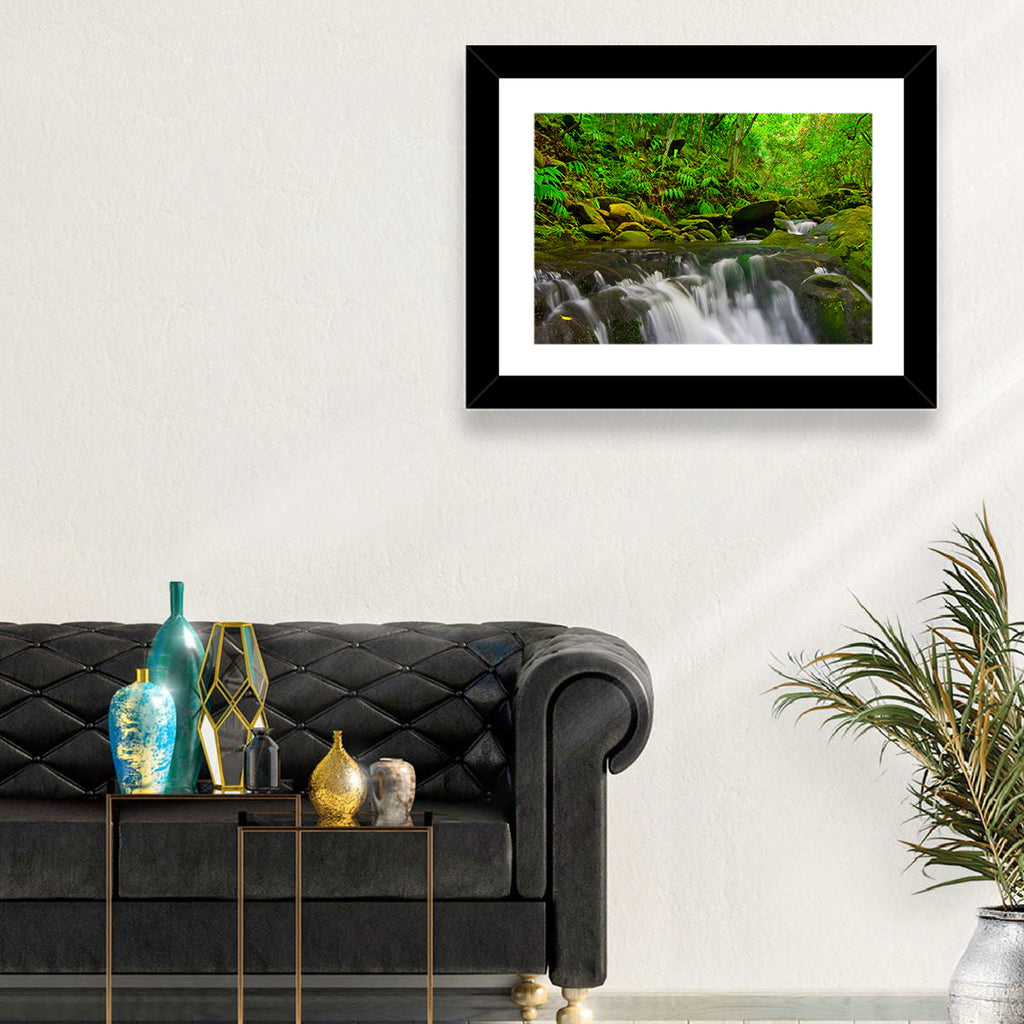 Emerald Jungle Stream Wall Art