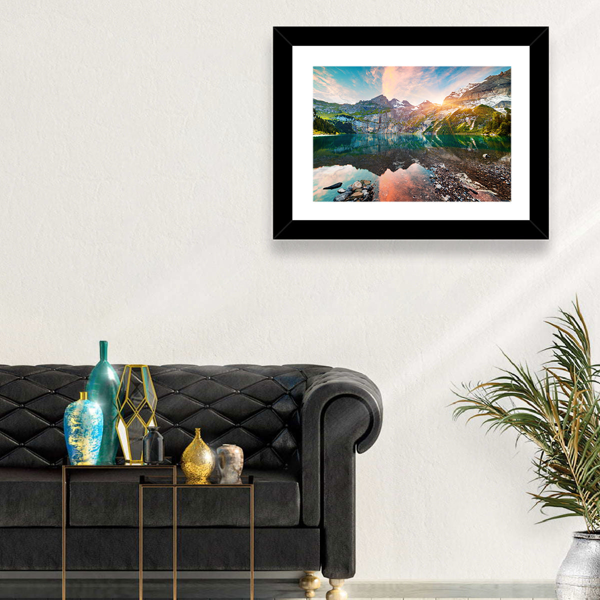 Oeschinensee Reflection Wall Art