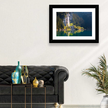 Lake Oeschinen Waterfall Wall Art