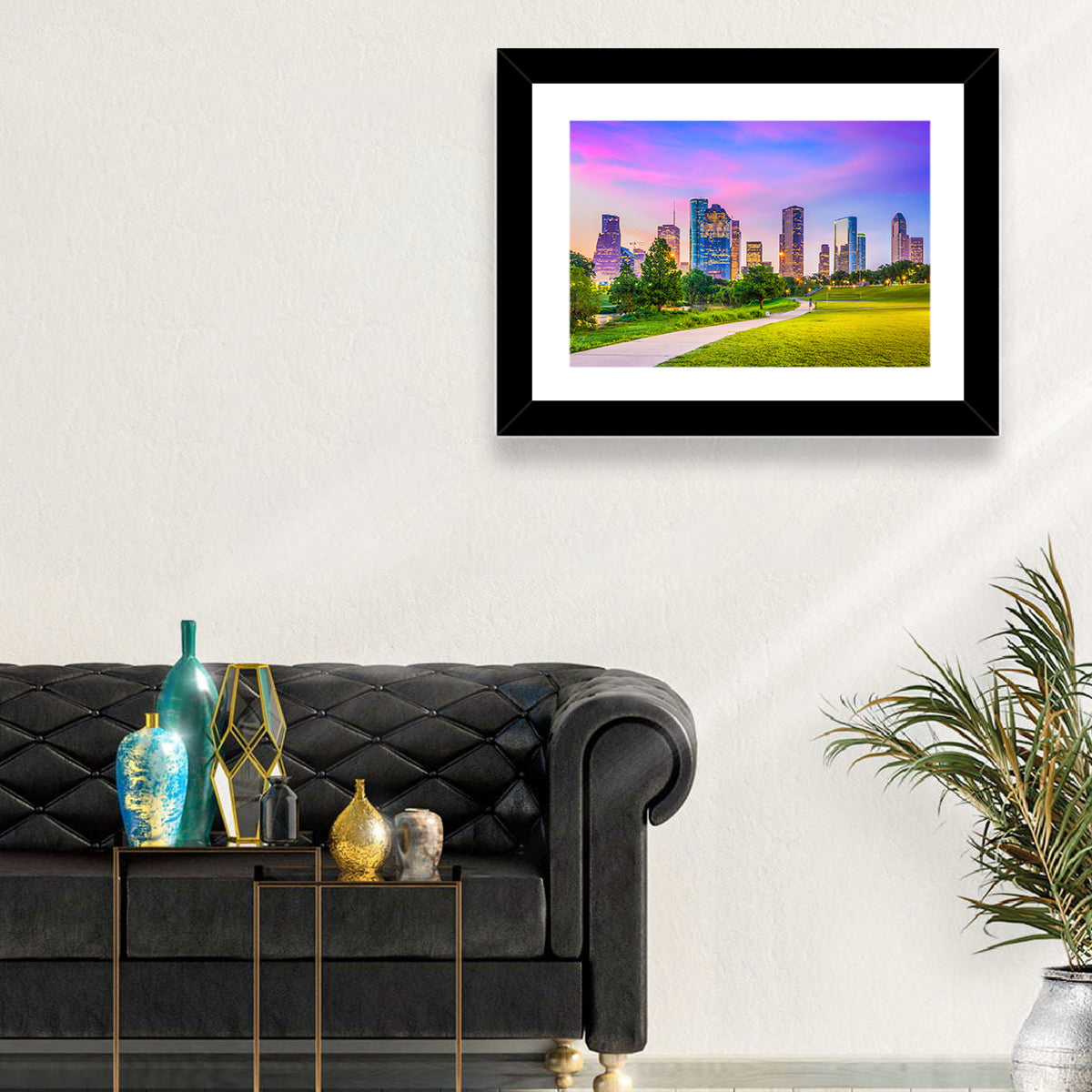 Houston Skyline at Dusk Wall Art