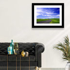 Winding Country Road in Green Fields Wall Art