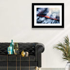Snow-crusted Lava Flow Wall Art