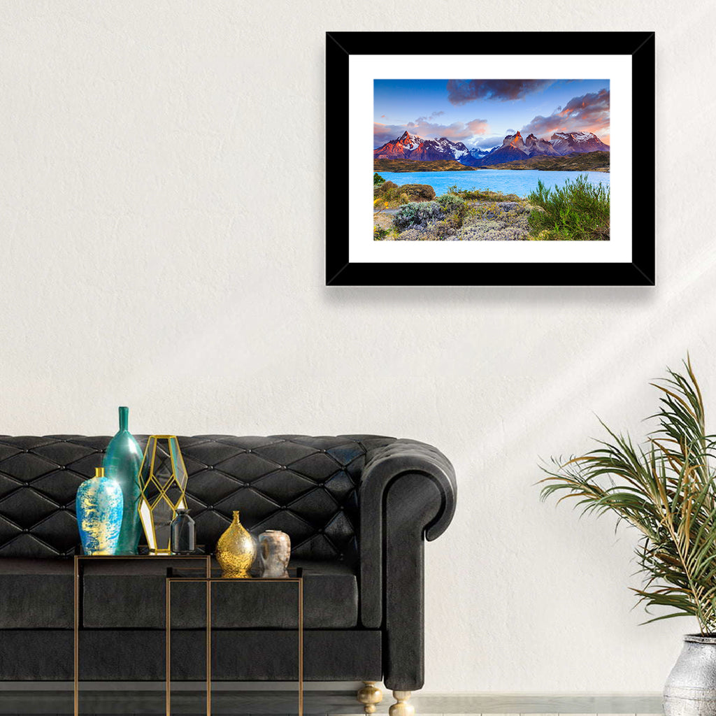 Lake Pehoe at Dawn Wall Art