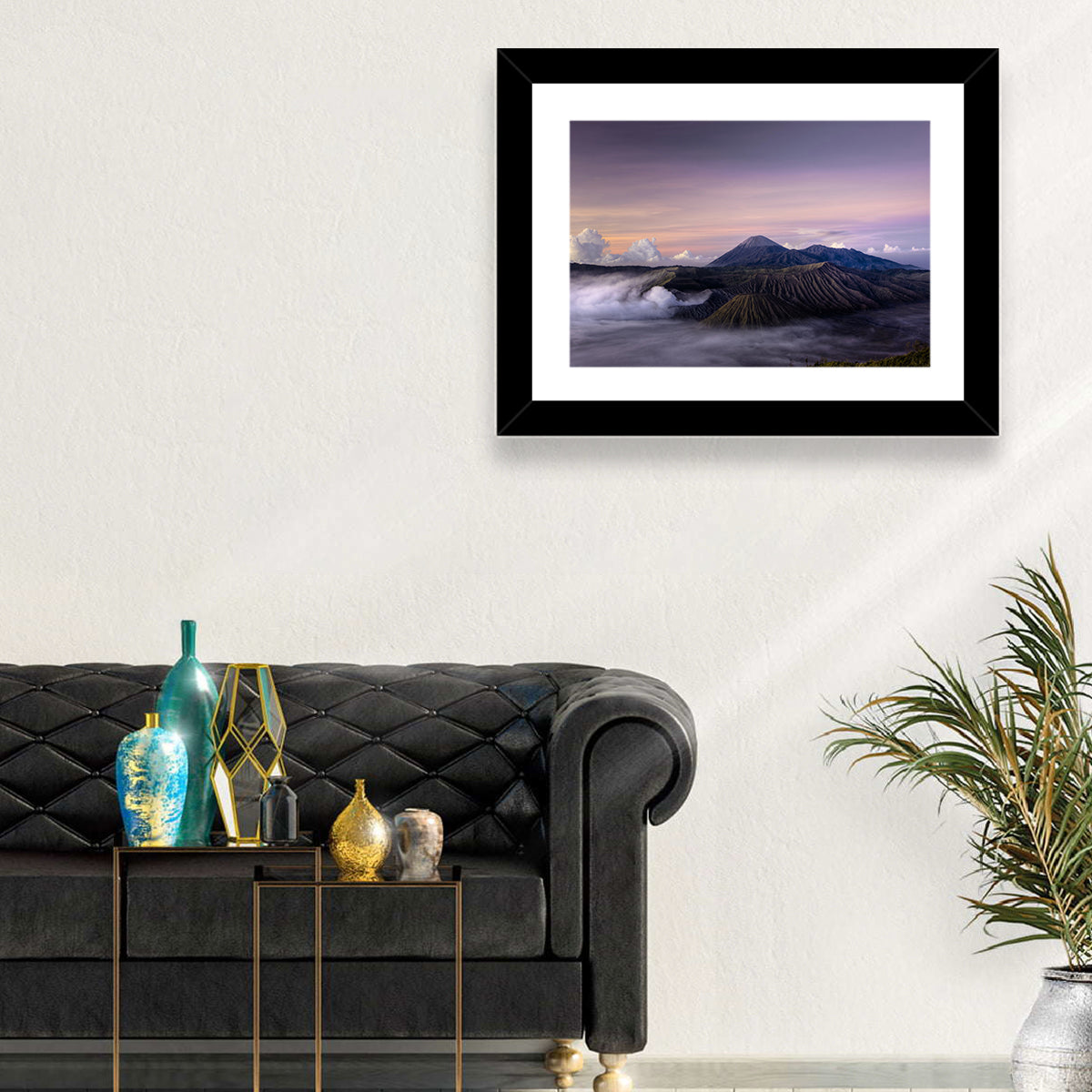 Mount Bromo at Dawn Wall Art in a room, landscape