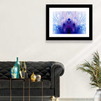 Mirrored Ink Splotch Abstract Wall Art