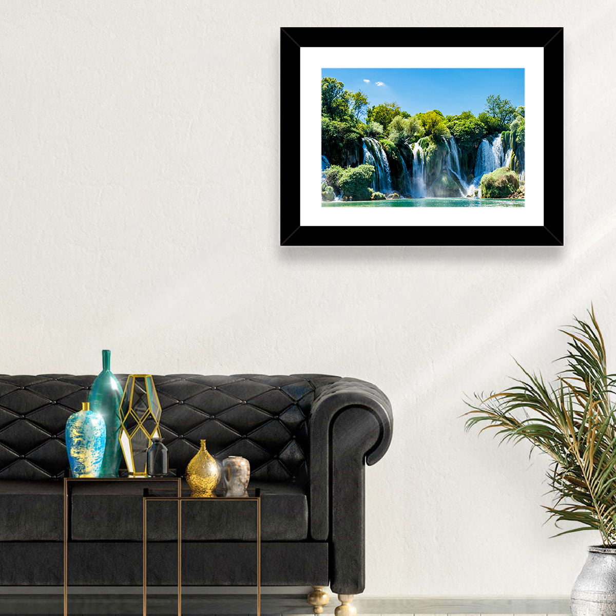 Kravice Waterfall, Ljubuški Wall Art in a room, landscape