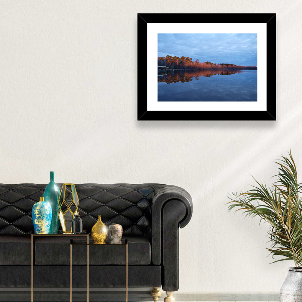 Lake Livingston Pier at Golden Hour Wall Art