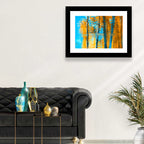 Blue Autumn Reflection Wall Art