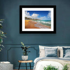 Palm Lined Tropical Coast Wall Art
