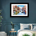 Sunlit Burano Canal, Venice Wall Art