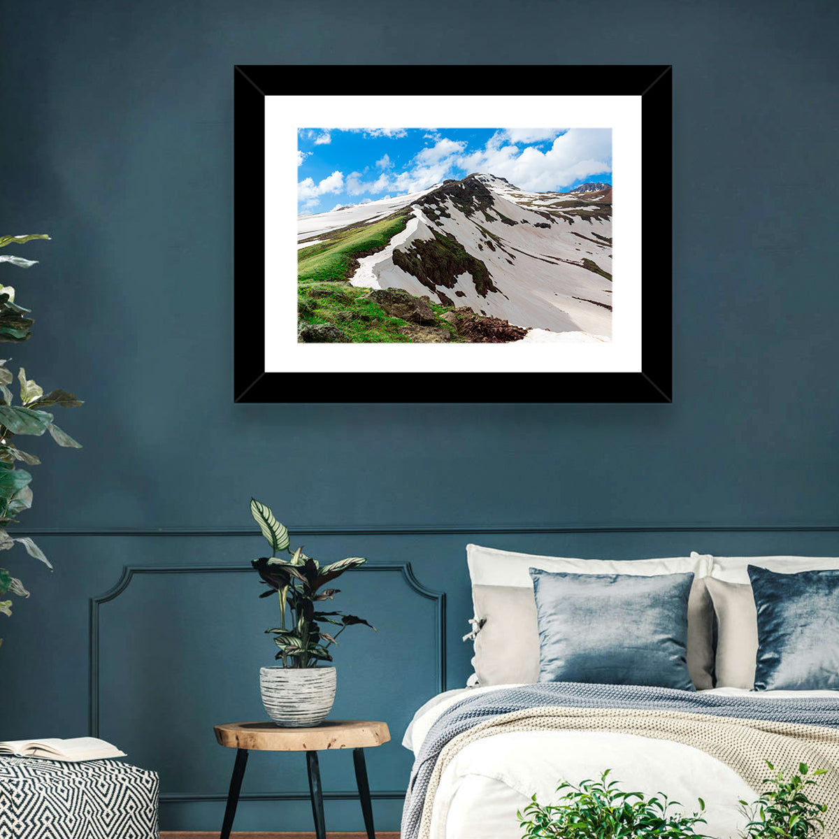 Mount Aragats Ridge Wall Art in a room, landscape