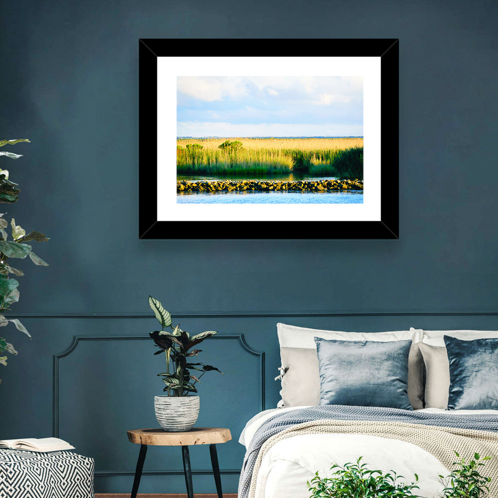 Louisiana Bayou Marsh at Golden Hour Wall Art
