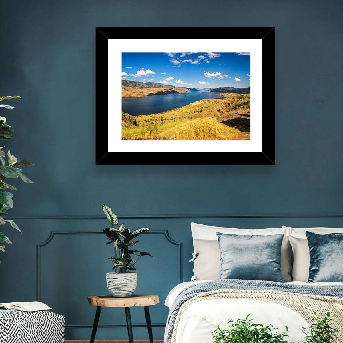 Golden Grass at Kamloops Lake Wall Art