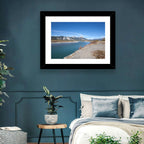 Mount Aeolus Over Athabasca Riverbank Wall Art