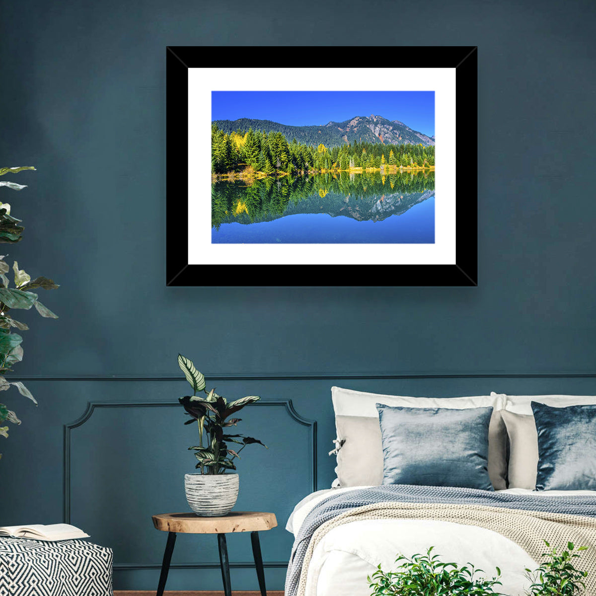 Autumn at Gold Lake Wall Art in a room, landscape