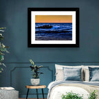 Marmara Sea Waves at Sunset Wall Art