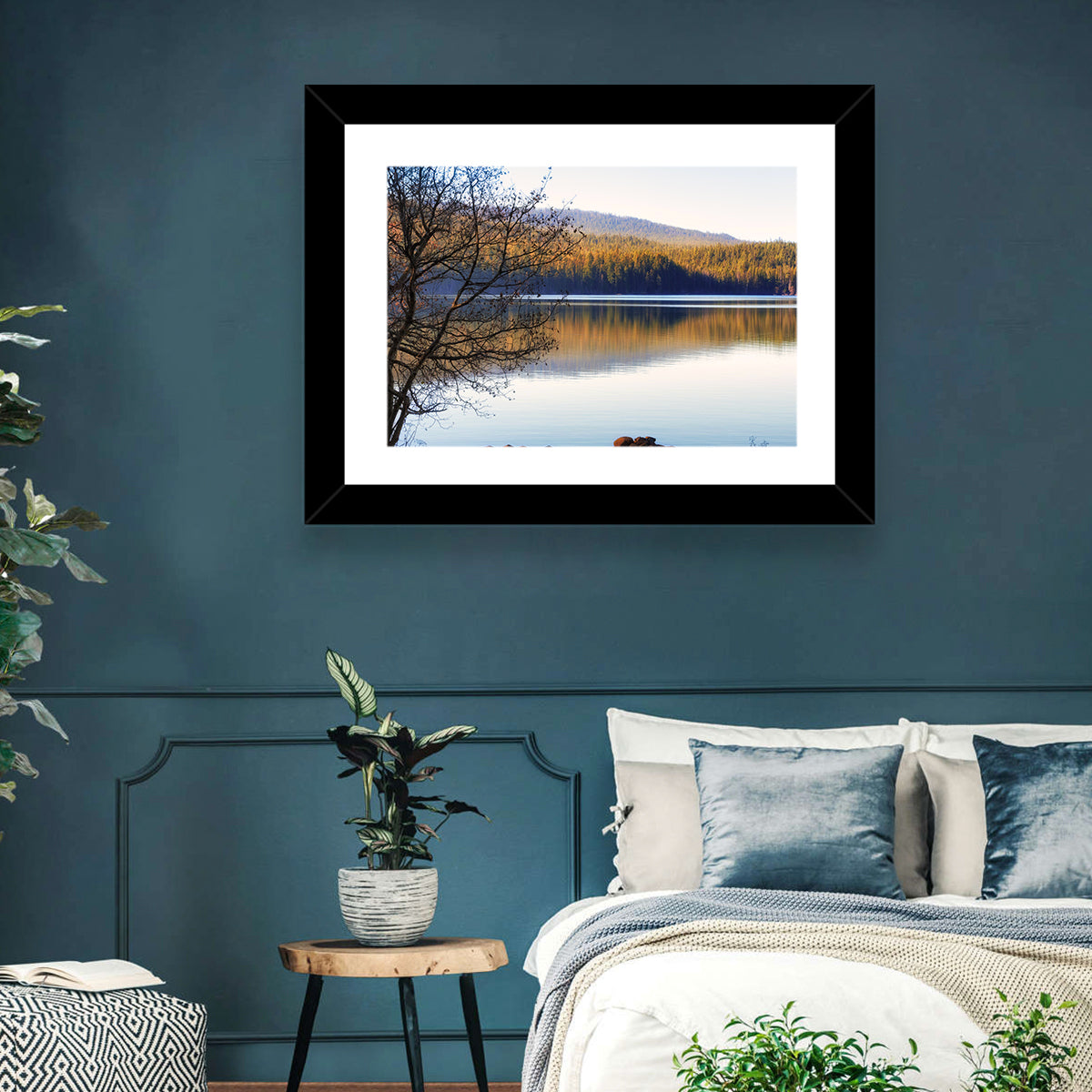 Dawn at Odell Lake Wall Art in a room, landscape