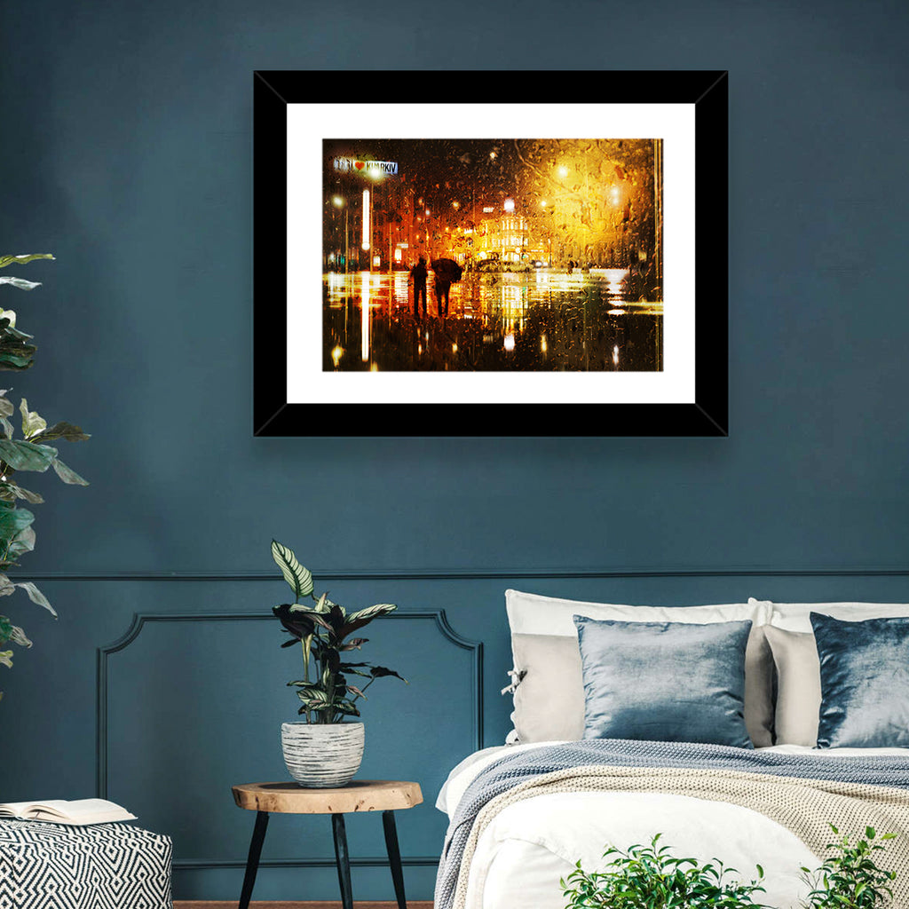 Rainy Night in Kharkiv Wall Art