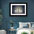 Metallic Scale: Work and Life Wall Art