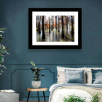 Autumn Flooded Cypress Forest Wall Art