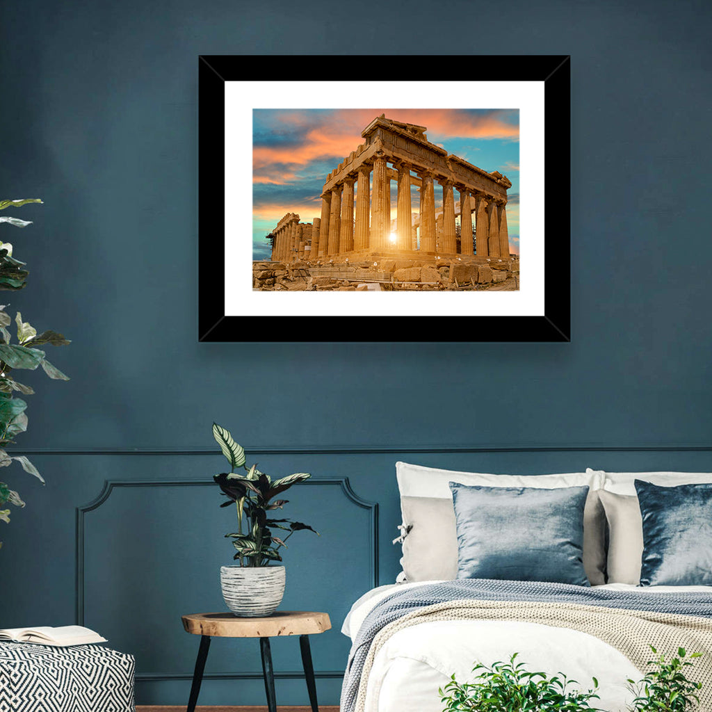 Parthenon at Sunset Wall Art