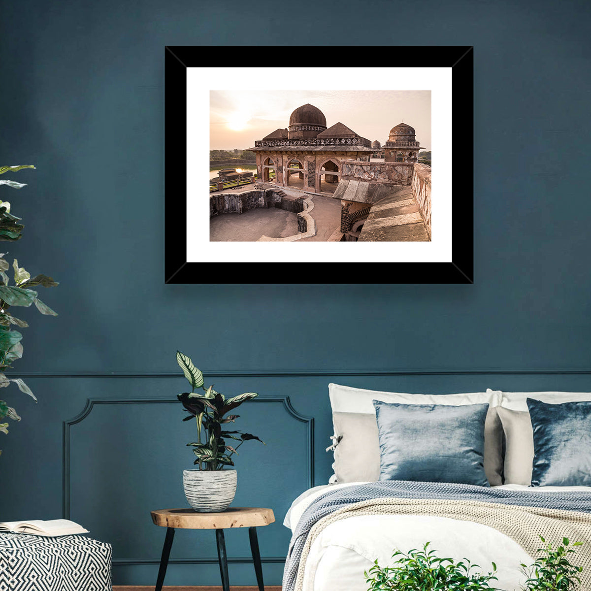 Jahaz Mahal, Mandu India Wall Art in a room, landscape