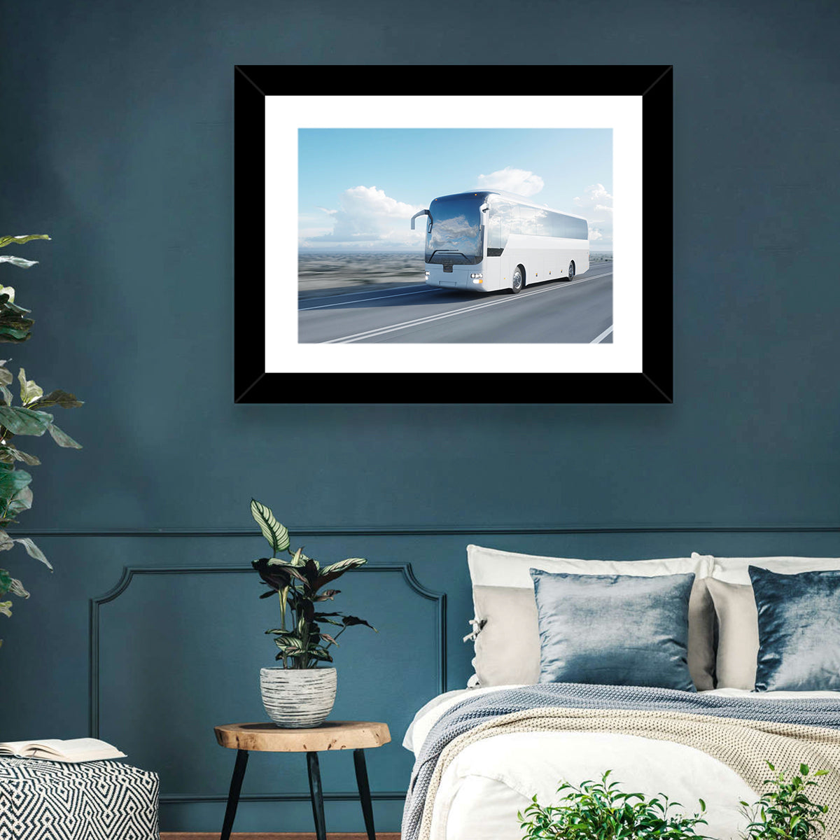 Desert Highway Tour Bus Wall Art