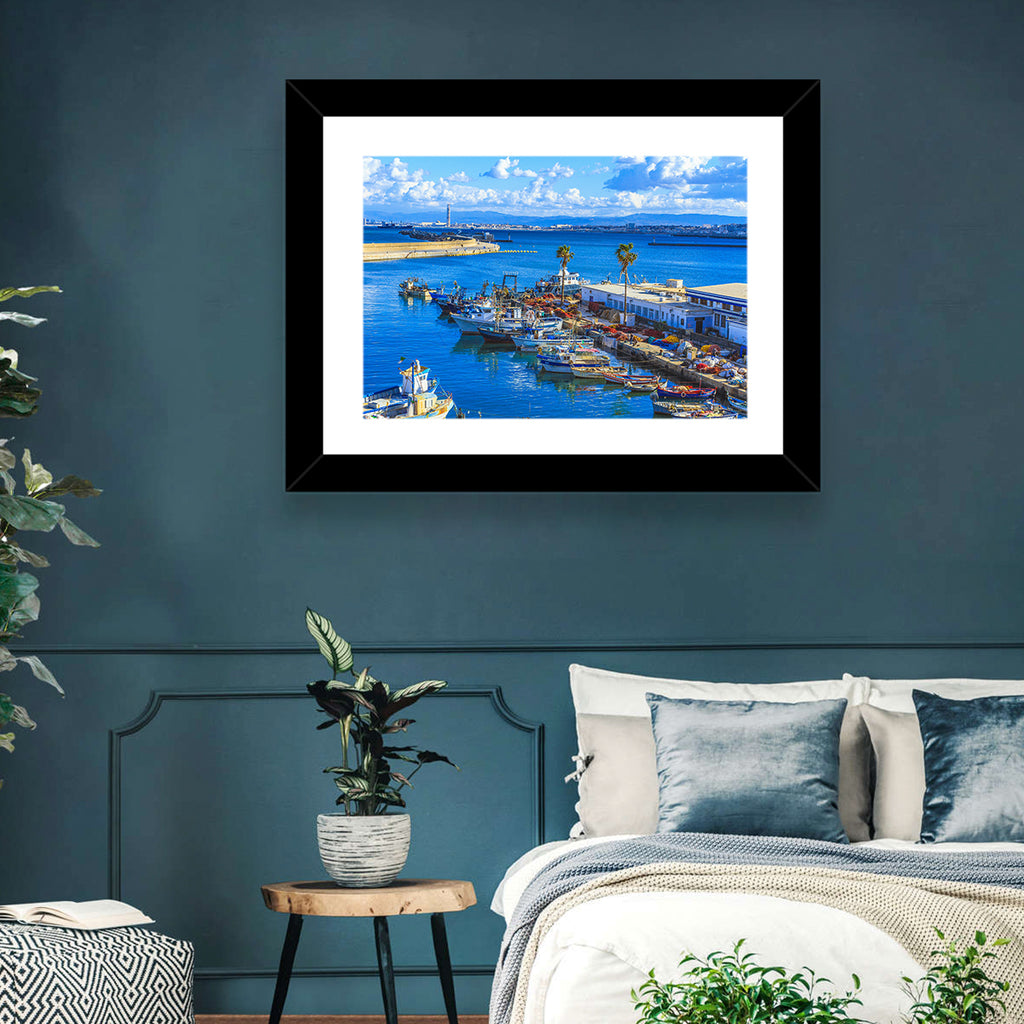 Sfax Fishing Harbor Wall Art