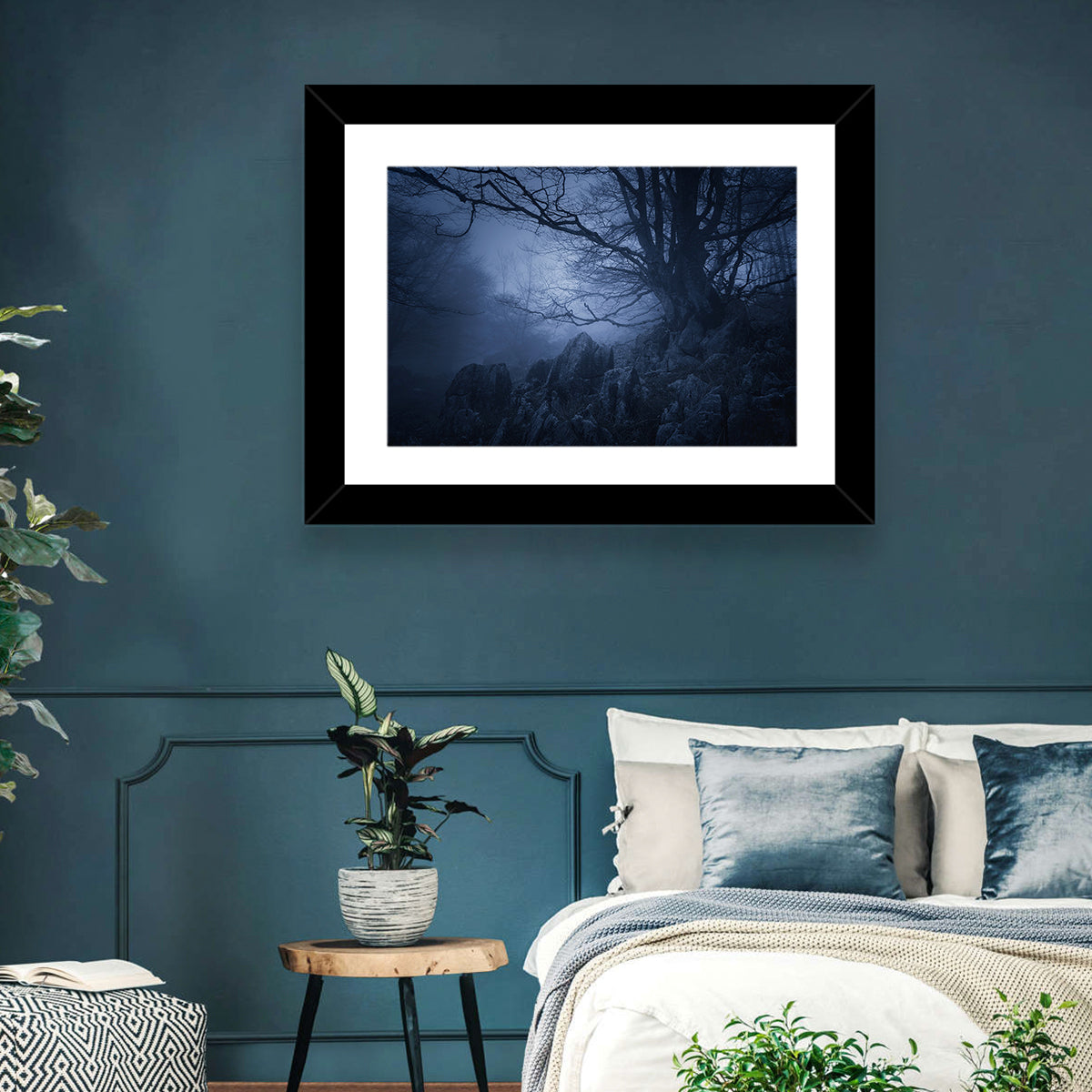 Gnarled Tree at Twilight Wall Art