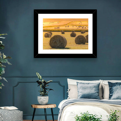 Hay Bales Field Wall Art