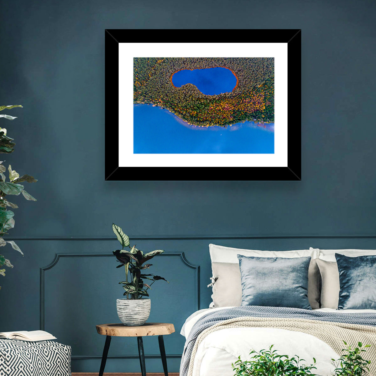 Autumn Forest Lake Wall Art